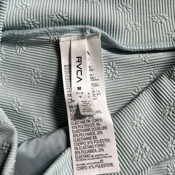 RVCA Women’s Floral High Rise Ribbed Bikini Bottom - Picture 10 of 10